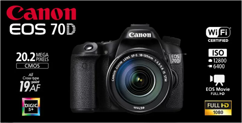 Продам Canon EOS 70D Kit 18-135 mm WI-FI СРОЧНО